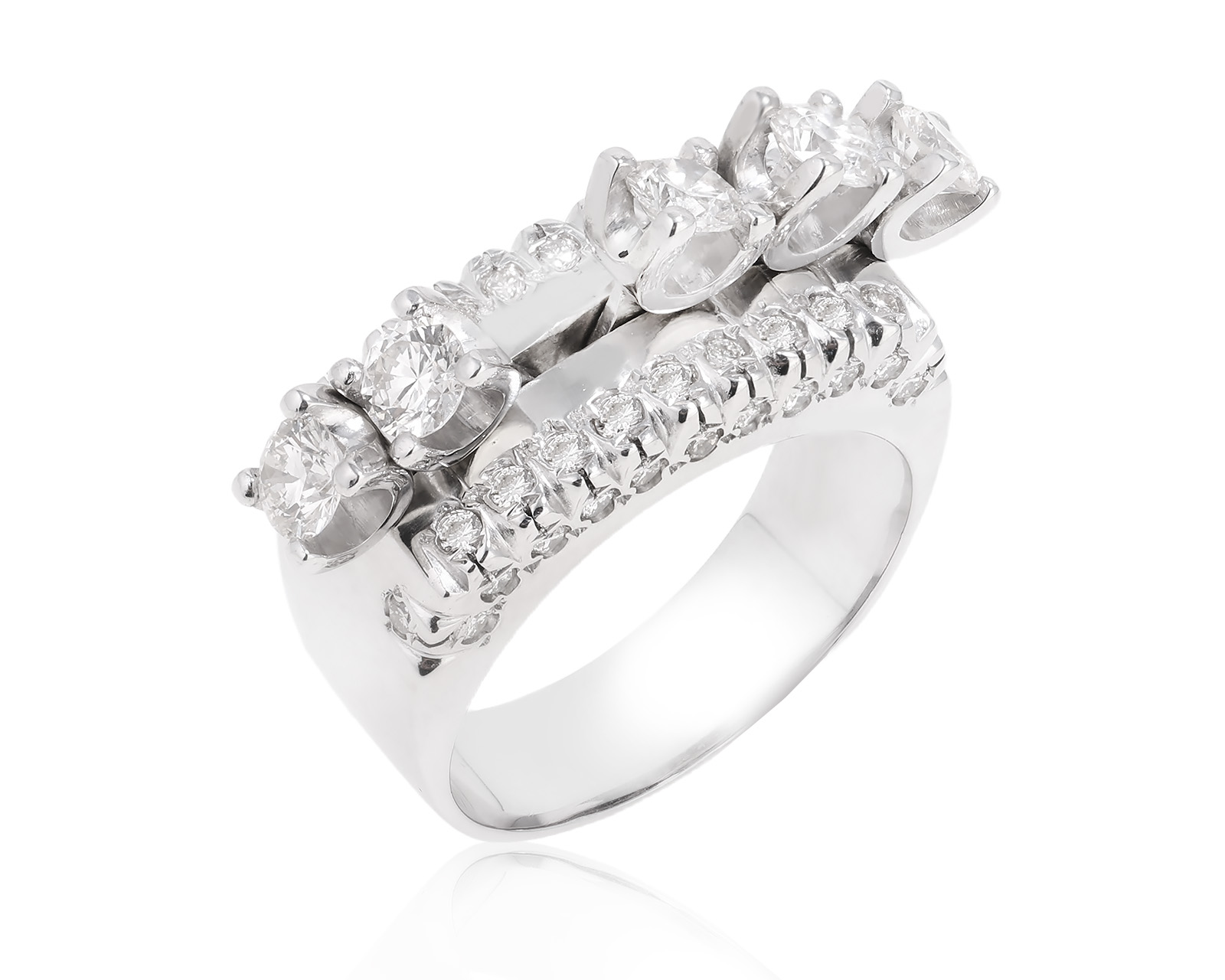 Золотое кольцо с бриллиантами 1.50ct 990089/1