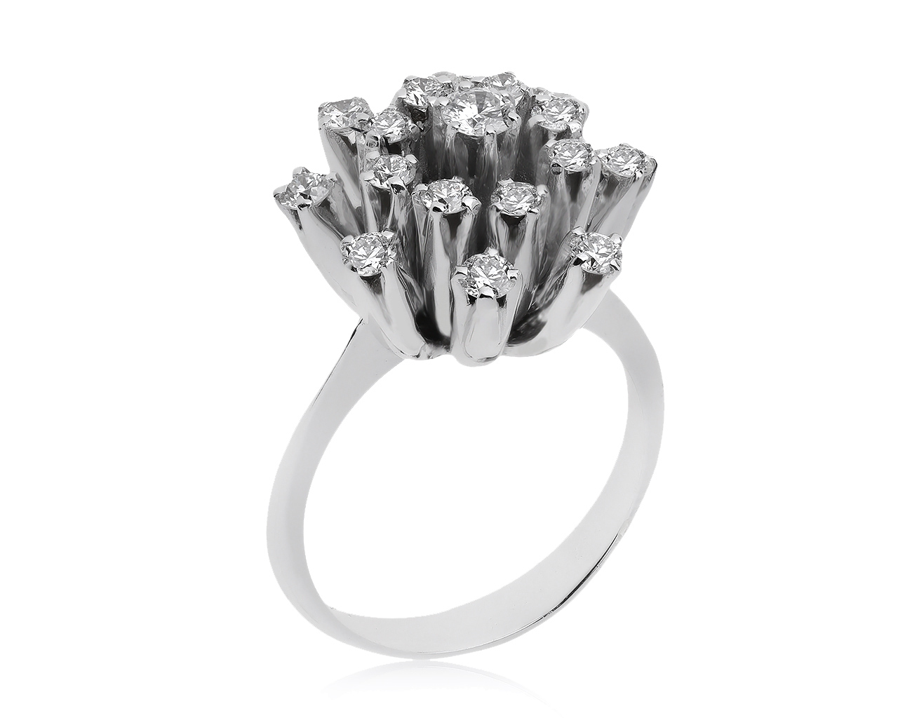 Превосходное золотое кольцо с бриллиантами 0.94ct 080720/13