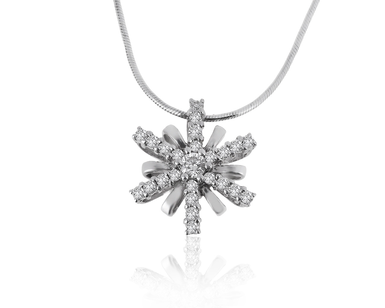 Безупречный золотой кулон с бриллиантами 0.45ct 200620/16