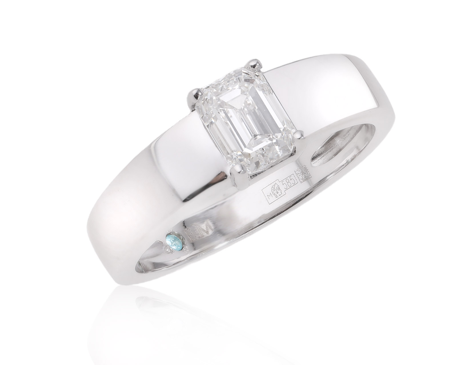 Золотое кольцо с бриллиантом 0.88ct Evgeny Matveev 090225/1 Золотое кольцо с бриллиантом 0.88ct Evgeny Matveev 090225/1