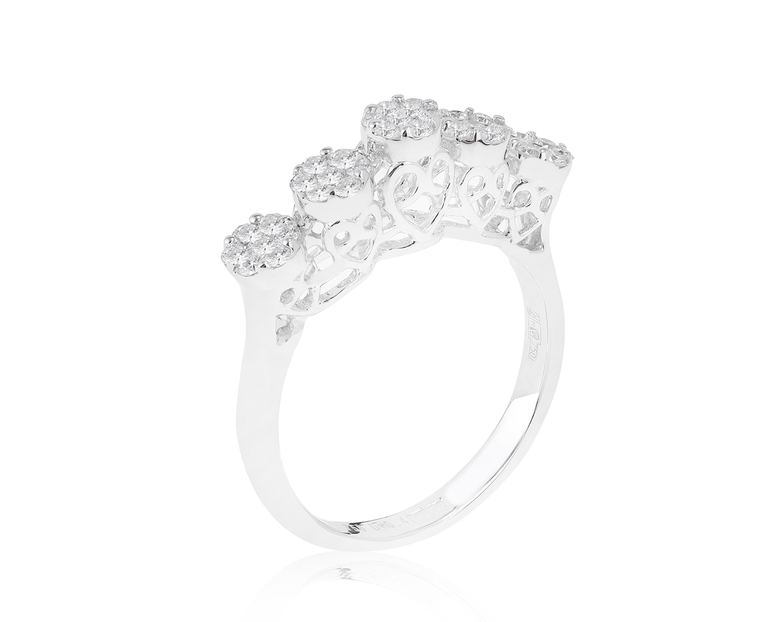 Завораживающее золотое кольцо с бриллиантами 0.46ct 090122/1