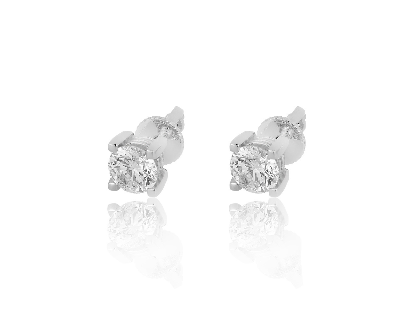 Шикарные золотые серьги с бриллиантами 1.60ct 031019/1