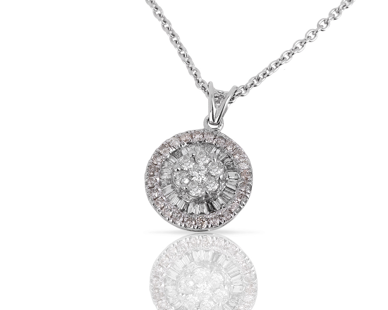 Итальянская золотая подвеска с бриллиантами 0.47ct Vieri