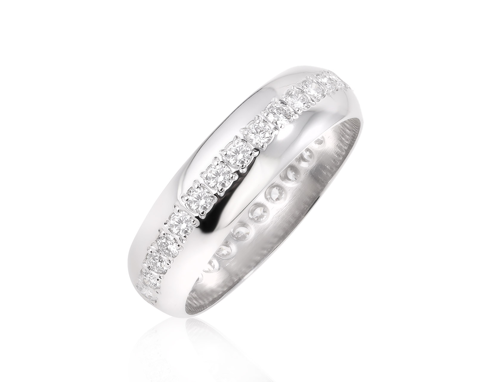 Платиновое кольцо с бриллиантами 0.80ct 191224/8