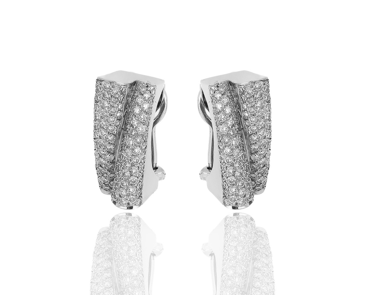 Золотые серьги с бриллиантами 2.50ct 190115/5