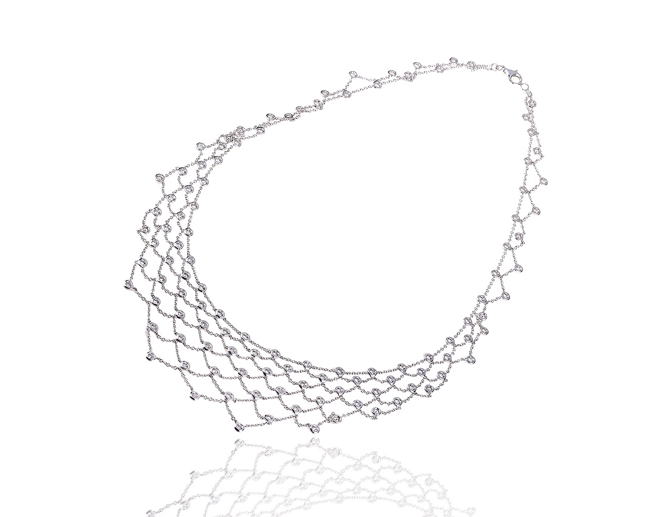 Фантастическое золотое колье с бриллиантами 5.86ct 240818/3