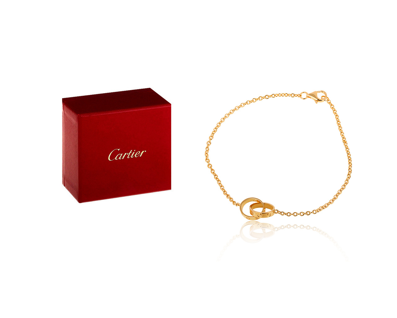 Оригинальный золотой браслет Cartier
