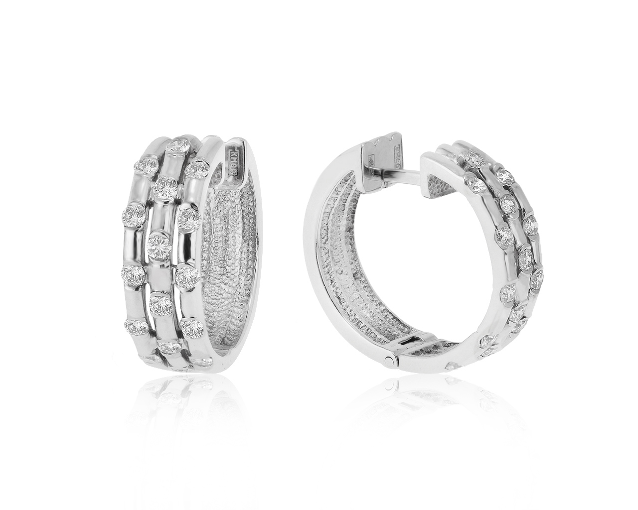 Престижные золотые серьги с бриллиантами 1.19ct 230321/3