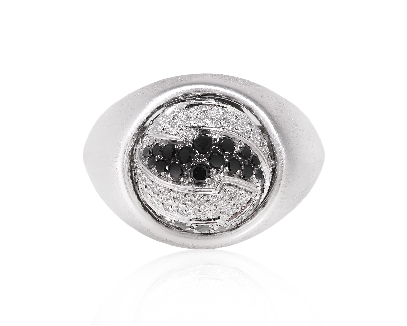 Оригинальное золотое кольцо с бриллиантами 1.28ct Enigma