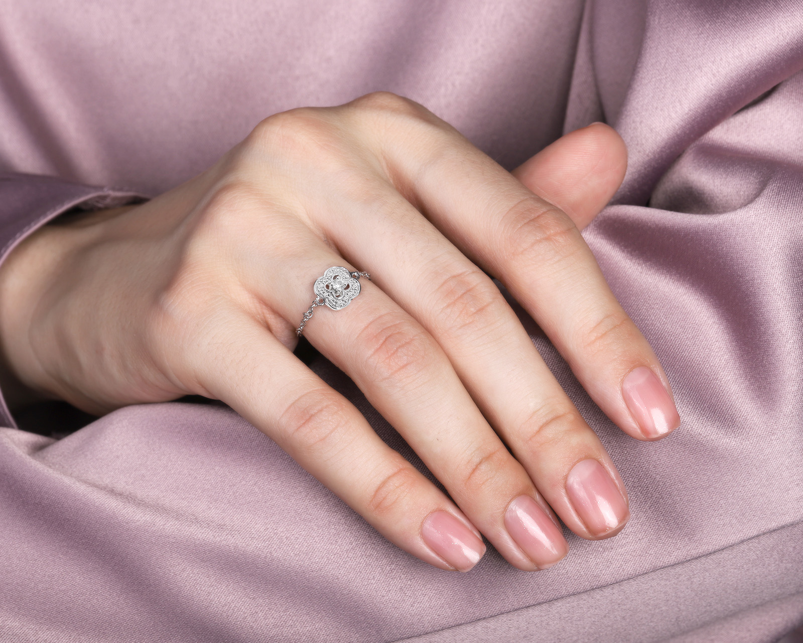 Оригинальное золотое кольцо Mauboussin Chance of love