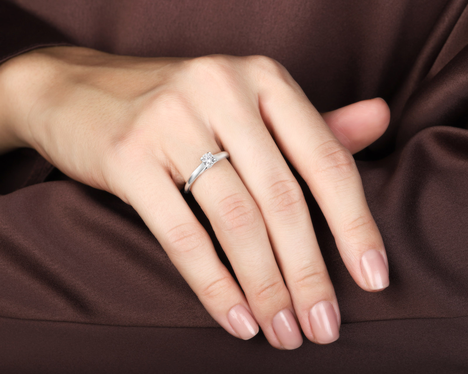 Оригинальное платиновое кольцо Cartier Solitaire 1895