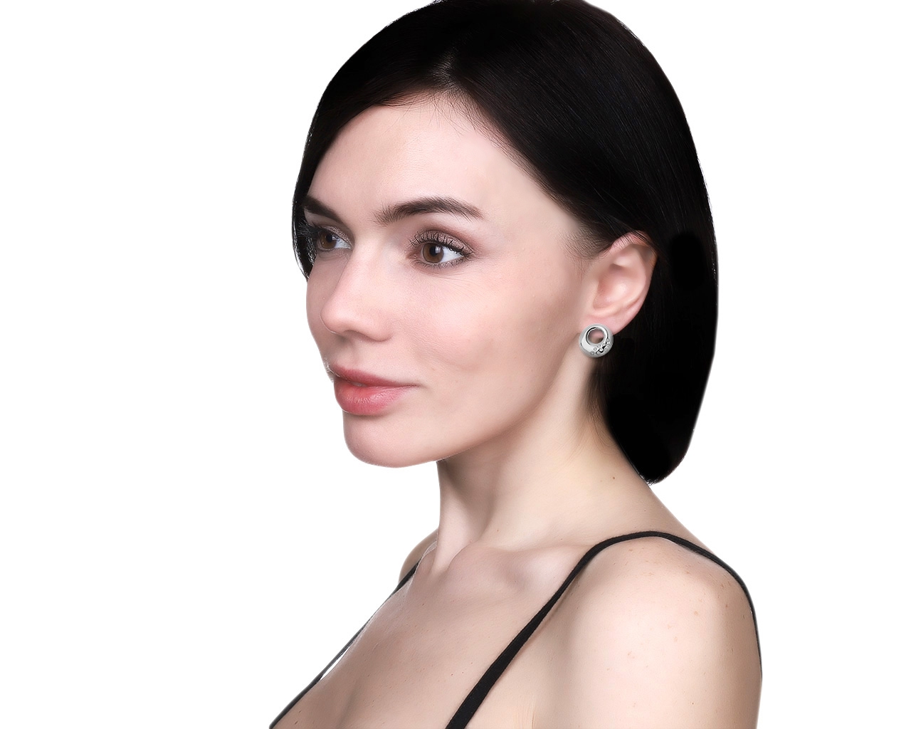 Потрясающие золотые серьги с бриллиантами 0.30ct