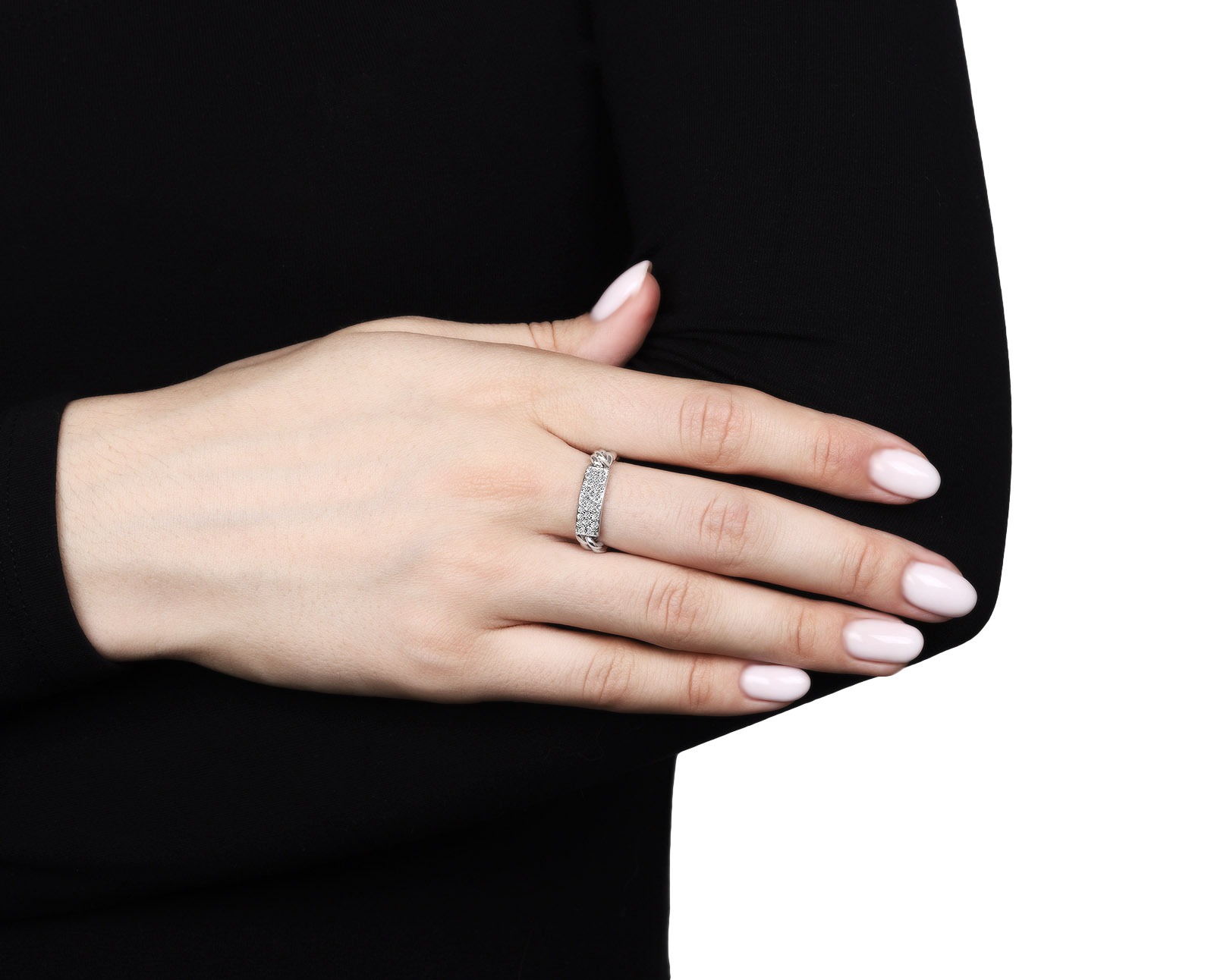 Оригинальное золотое кольцо с бриллиантами 0.50ct Dior