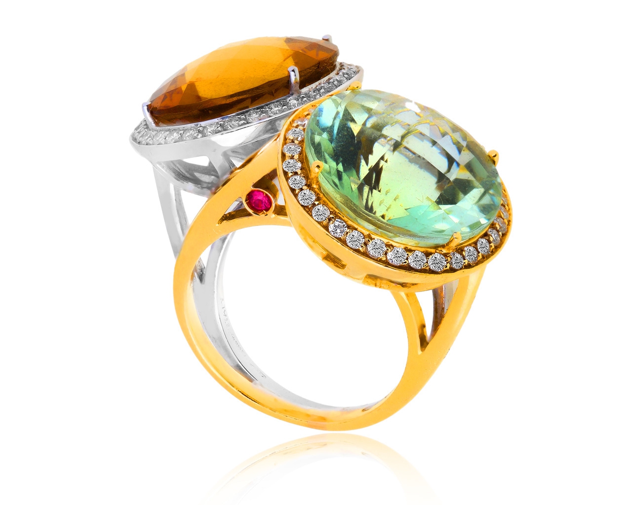 Золотое кольцо с бриллиантами 1.01ct Roberto Coin 220119/3