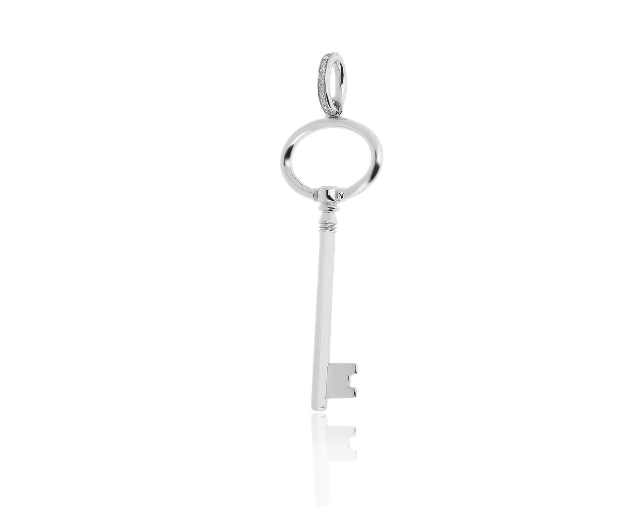 Стильный золотой кулон с бриллиантами 0.05ct 100120/3 Стильный золотой кулон с бриллиантами 0.05ct 100120/3
