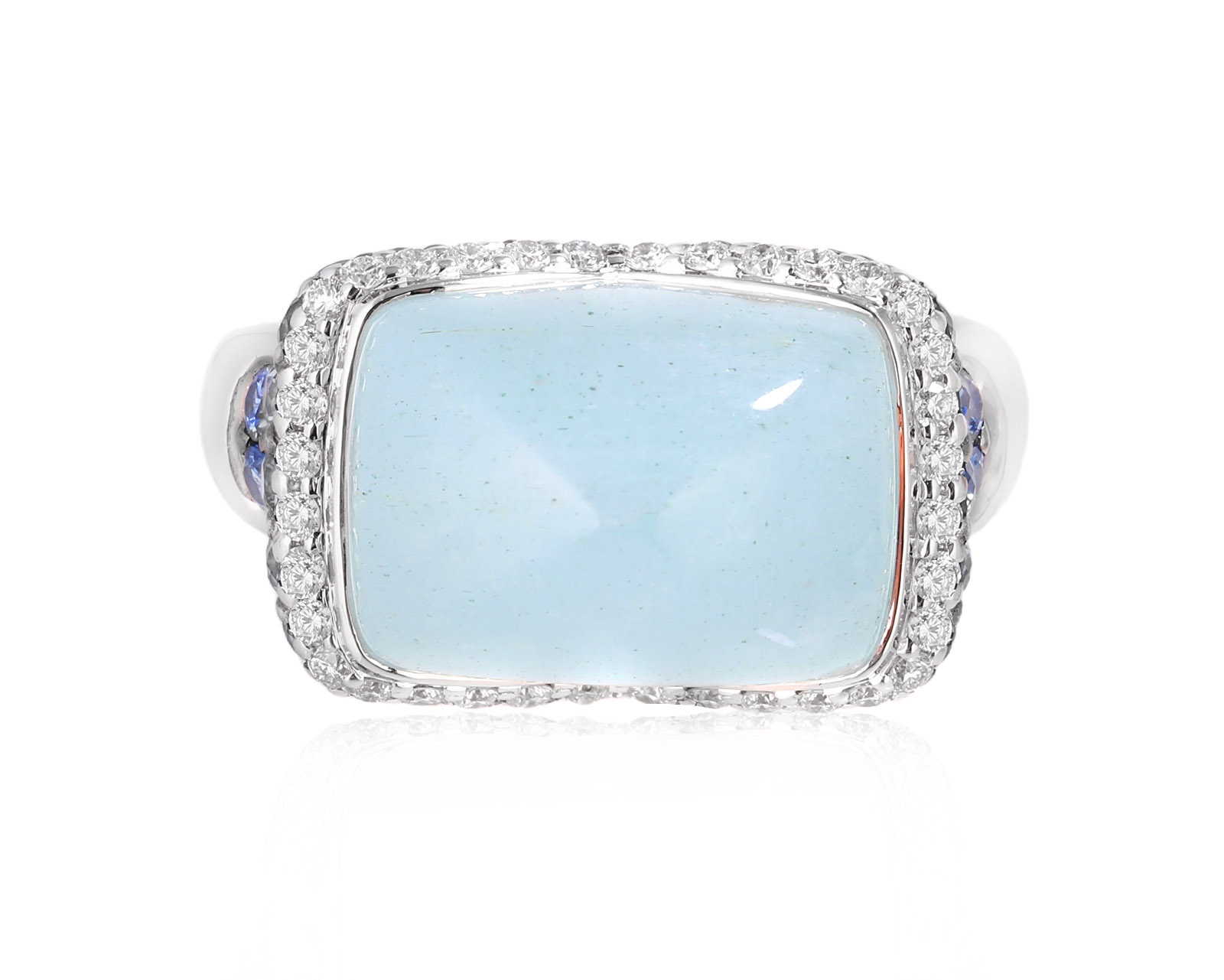 Оригинальное золотое кольцо с аквамарином 9.09ct Belle Bague (GIM)