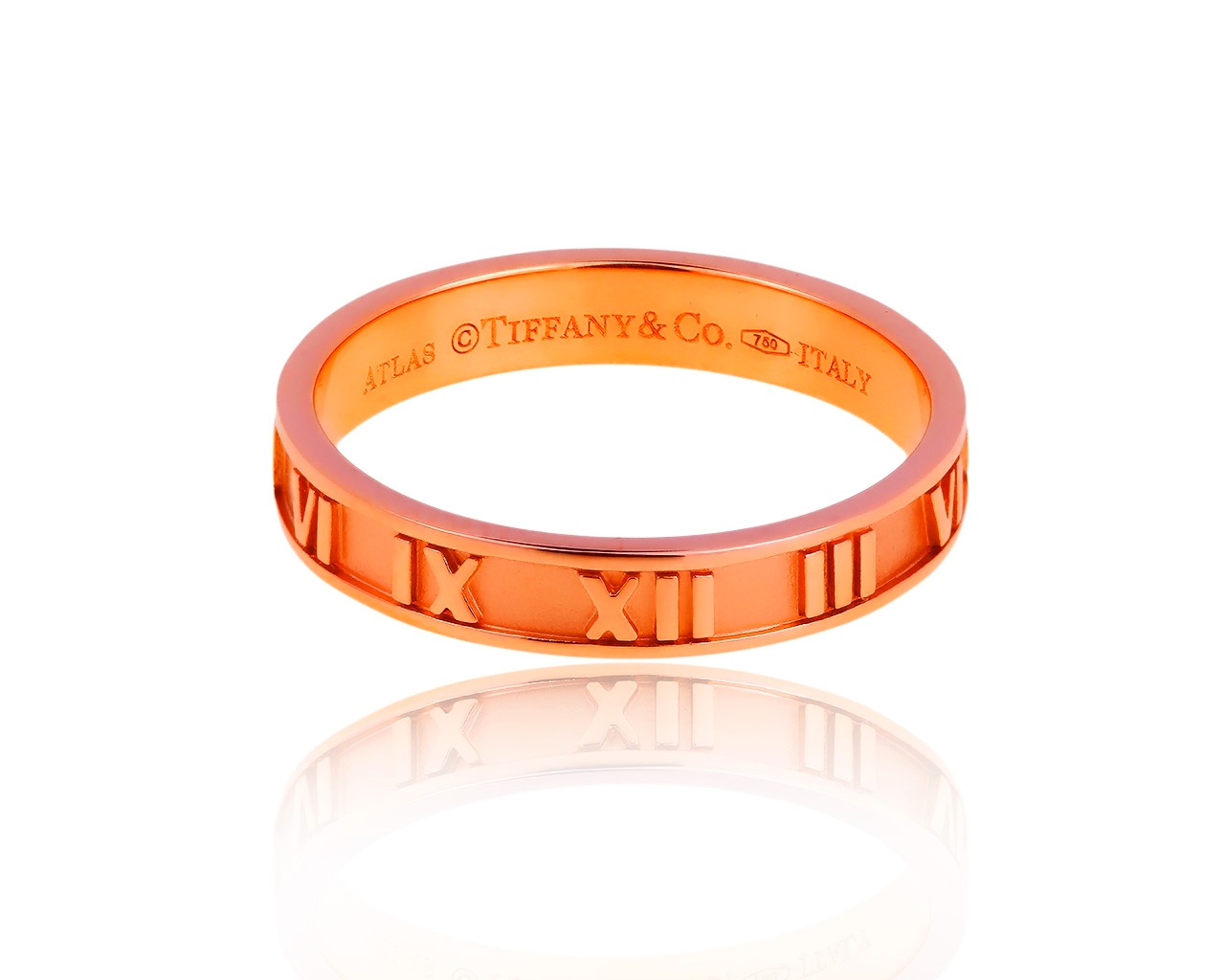 Оригинальное золотое кольцо Tiffany&Co Atlas 260419/2