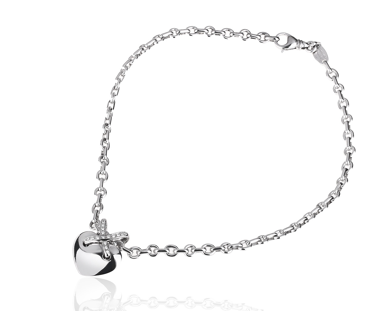 Изящное золотое колье с бриллиантами 0.25ct Chaumet Liens Maxi 003500/00