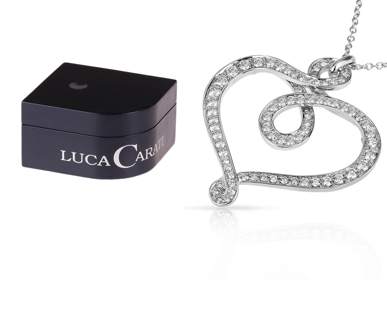 Модное золотое колье с бриллиантами 1.58ct Luca Carati