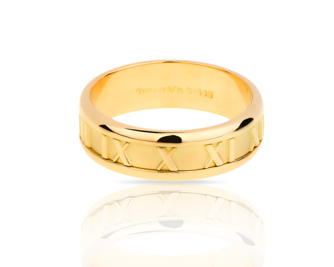 Оригинальное золотое кольцо Tiffany&Co Atlas 020318/10