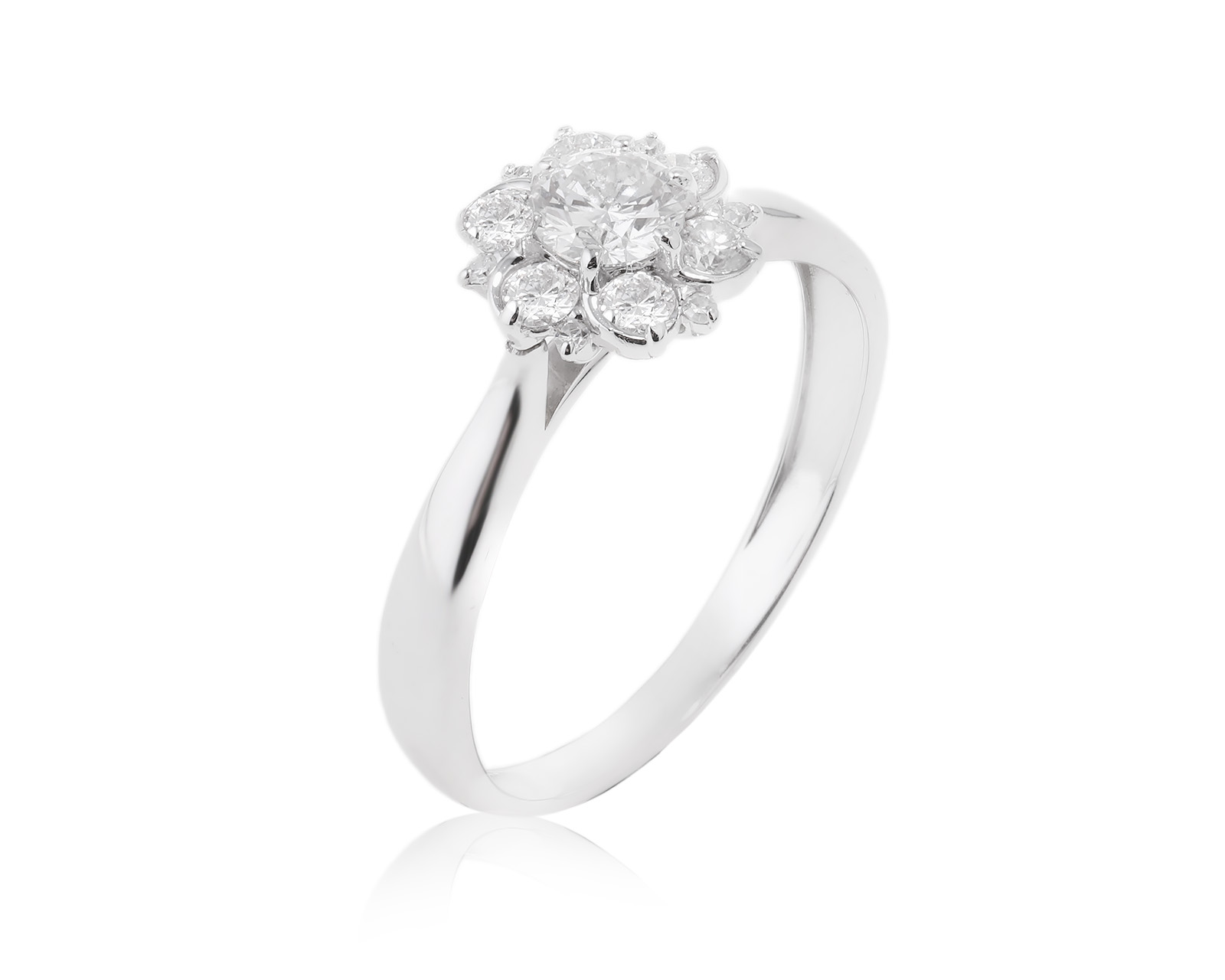 Золотое кольцо с бриллиантами 0.46ct 301123/7