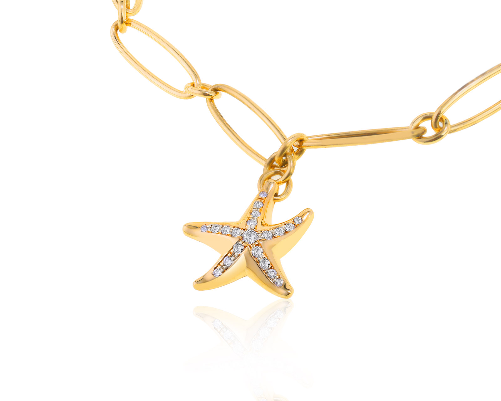 Оригинальный золотой браслет Tiffany&Co Elsa Peretti Starfish