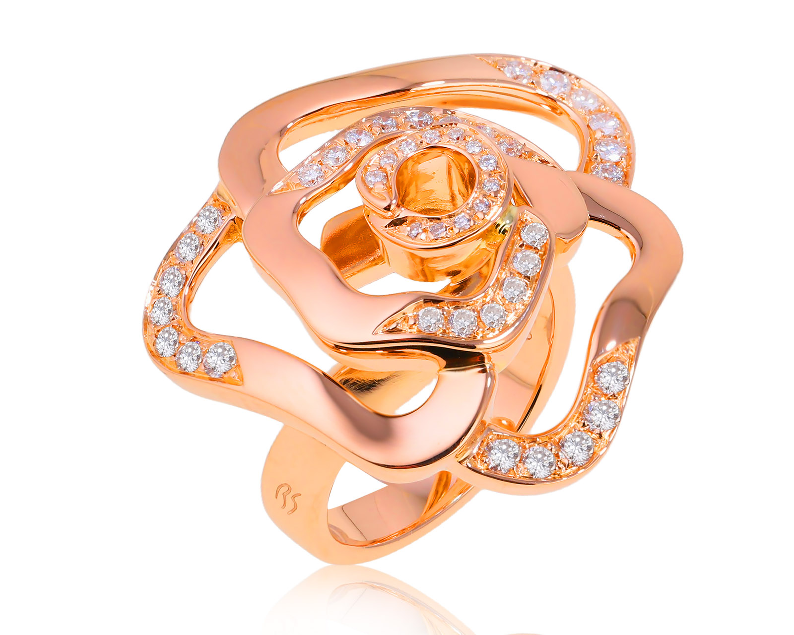 Оригинальное золотое кольцо с бриллиантами 0.58ct Gavello 100925/1