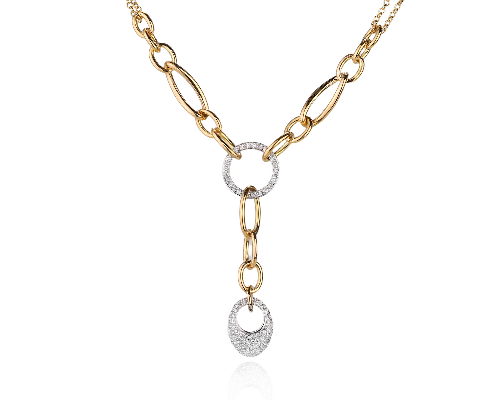 Оригинальное золотое колье с бриллиантами 0.79ct Giorgio Visconti 130626/4