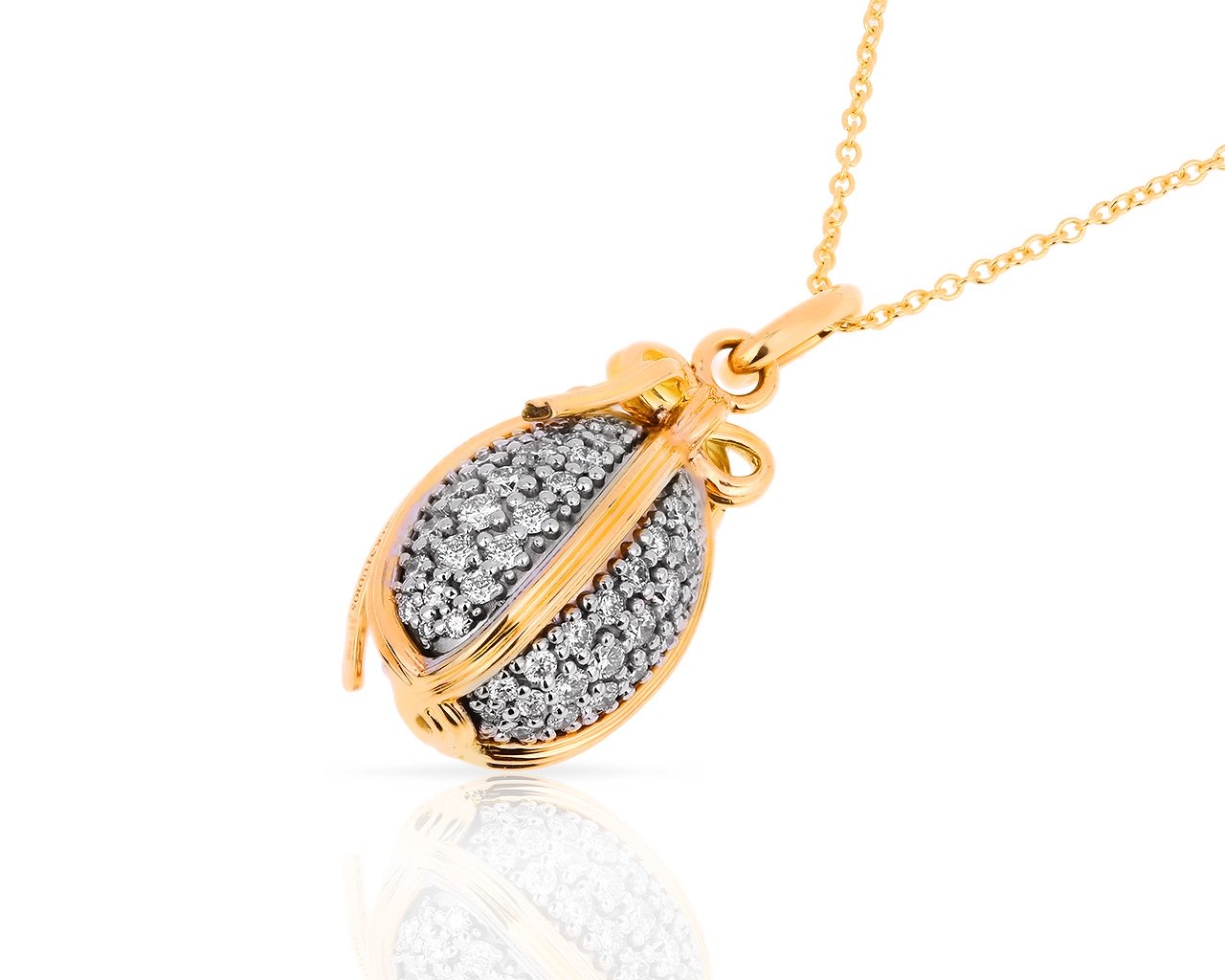 Золотая подвеска с бриллиантами 1.06ct Tiffany&Co Schlumberger 130418/10
