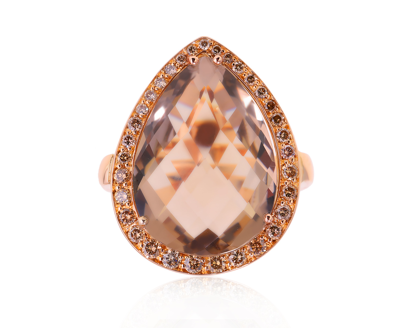 Оригинальное золотое кольцо с кварцем 15.85ct Gianni Lazzaro