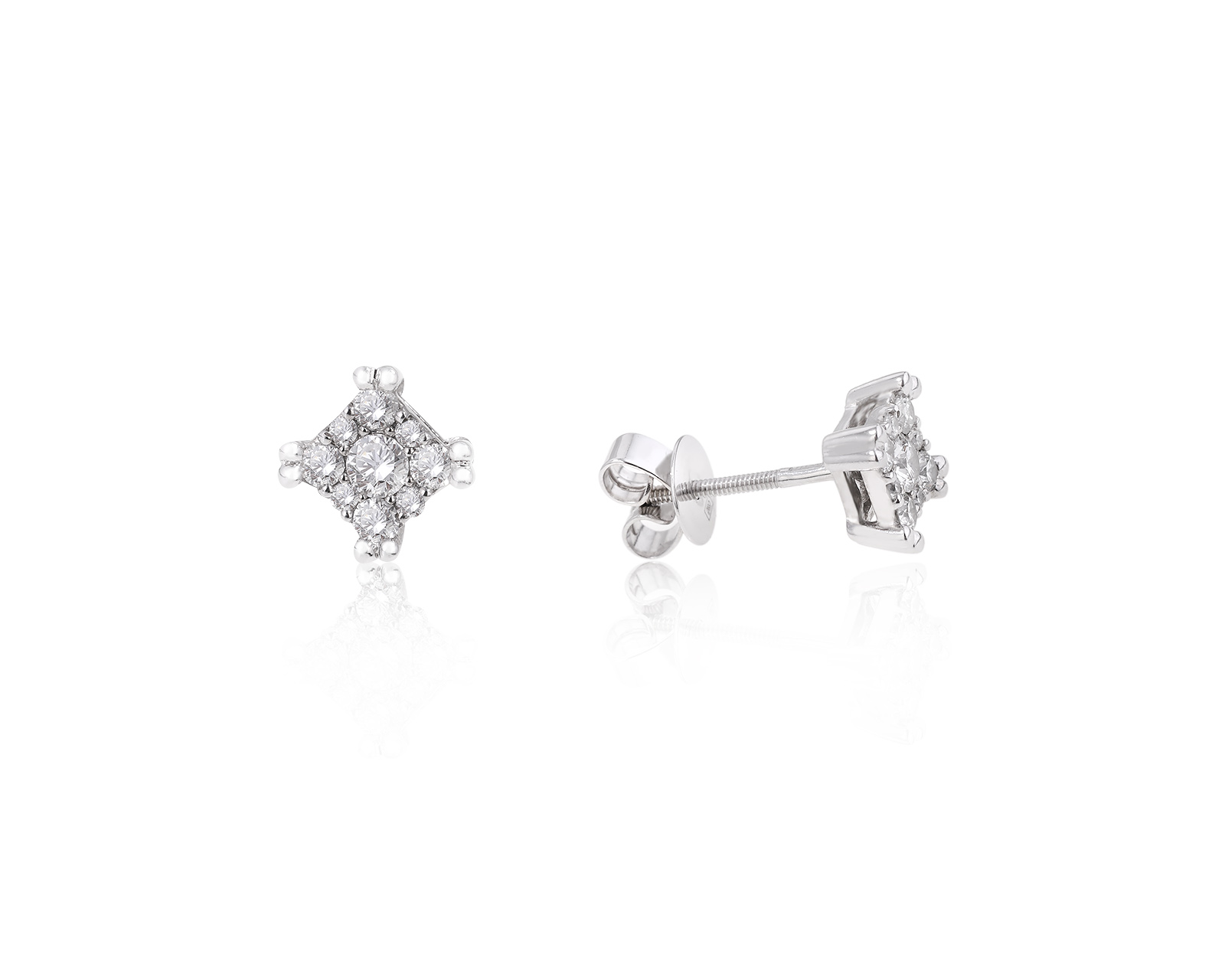 Золотые серьги с бриллиантами 0.52ct 140724/6