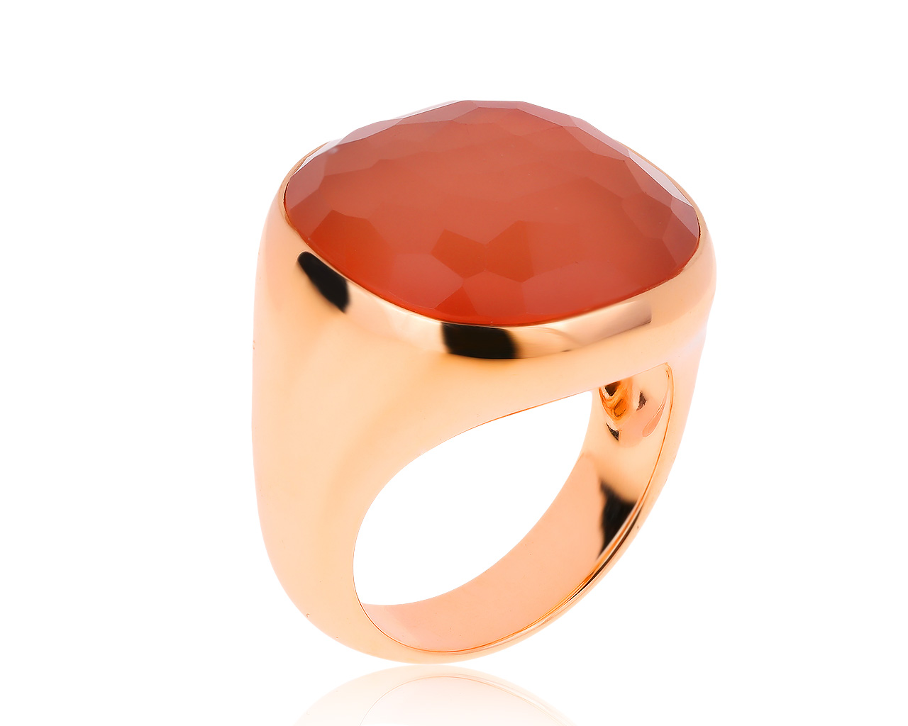 Оригинальное золотое кольцо с кварцем 11.15ct Pomellato Cipria 281020/7