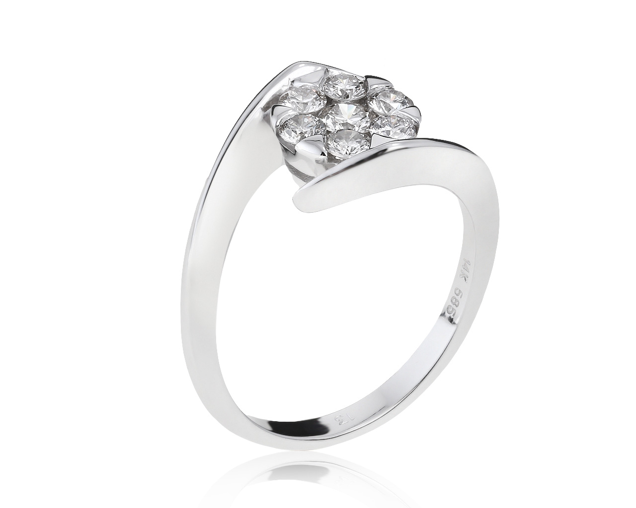 Потрясающее золотое кольцо с бриллиантами 0.48ct 240521/8