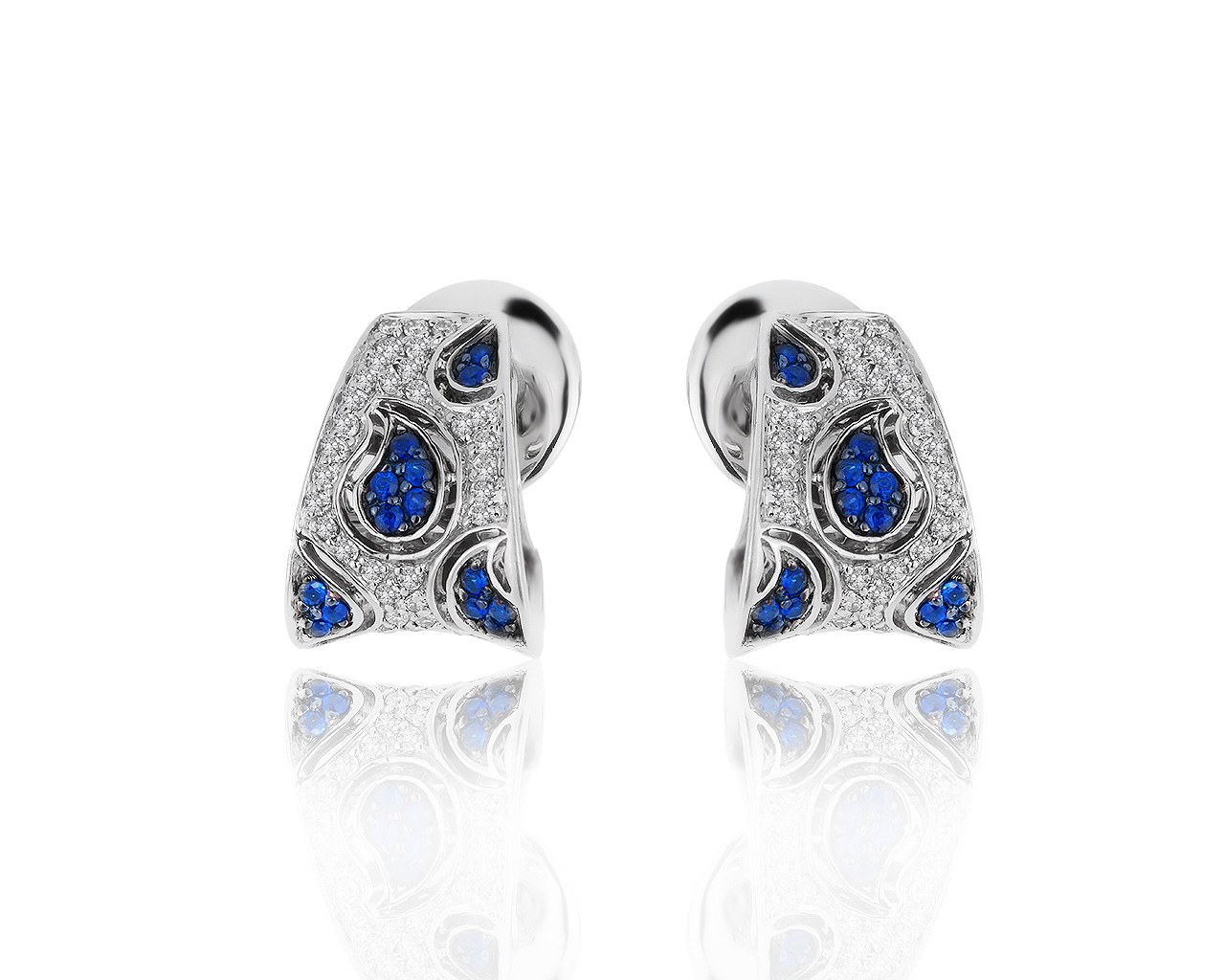 Оригинальные золотые серьги с бриллиантами 0.39ct Zancan 190719/6