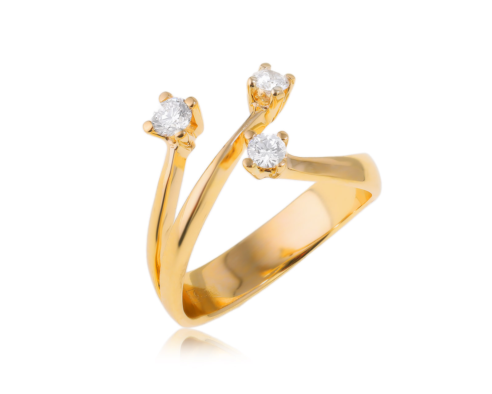 Золотое кольцо с бриллиантами 0.28ct 251123/8