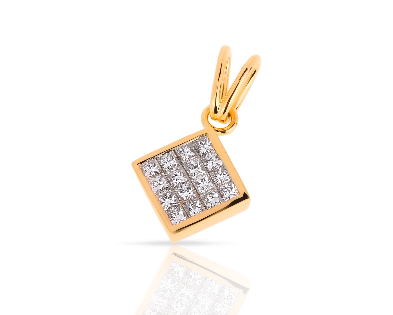 Стильная золотая подвеска с бриллиантами 0.70ct 040518/8
