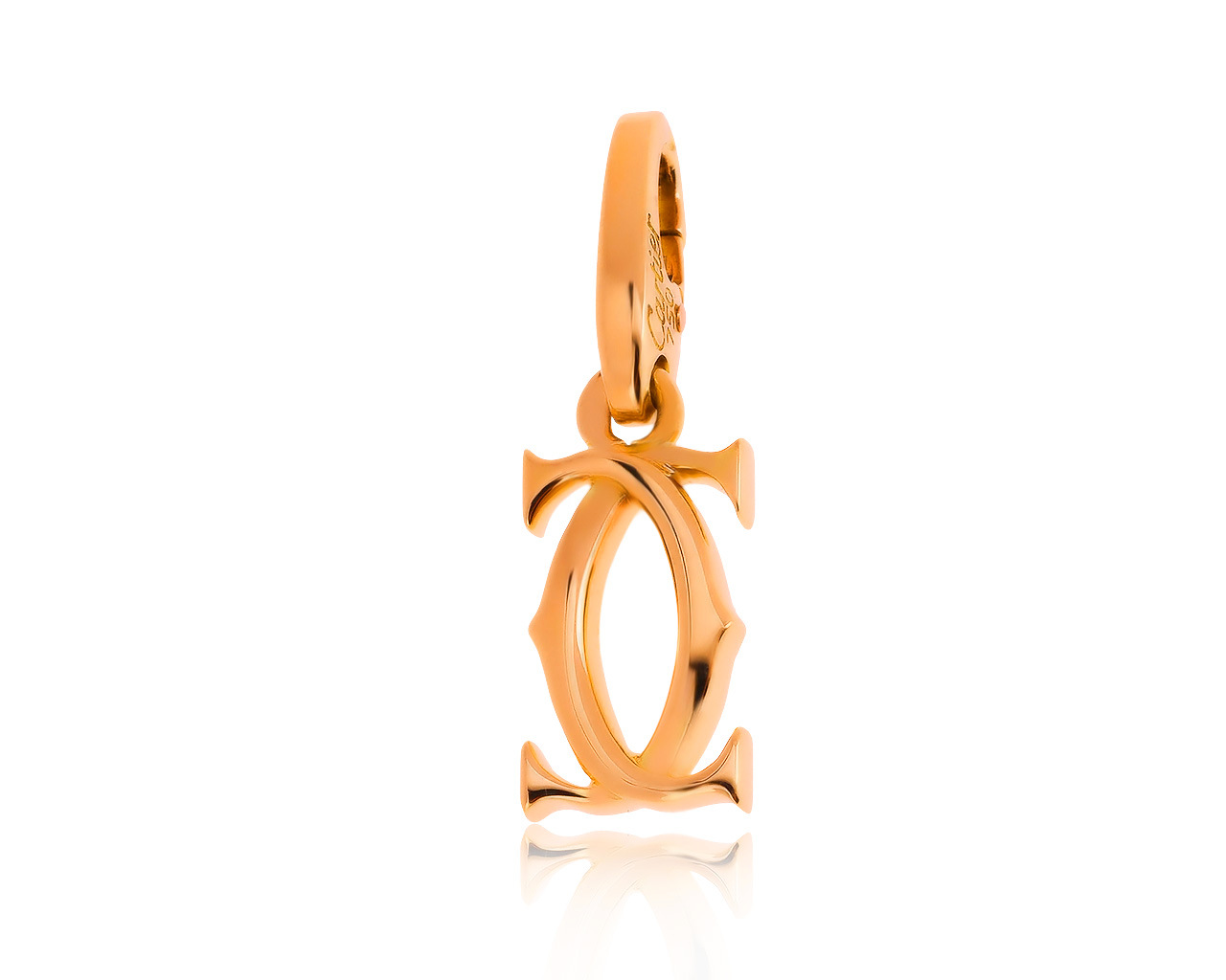 Оригинальный золотой кулон Cartier Logo 140920/2 Оригинальный золотой кулон Cartier Logo 140920/2