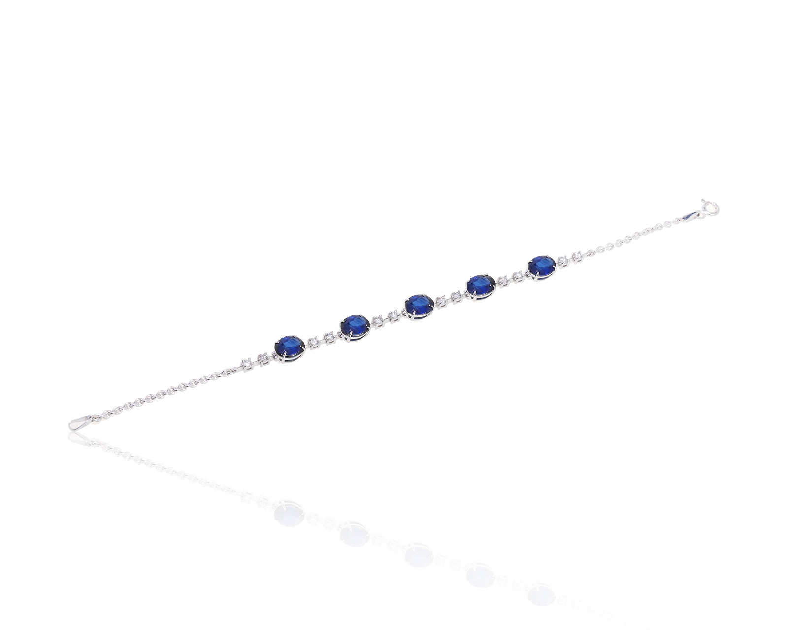 Превосходный золотой браслет с сапфирами 8.10ct 090323/2