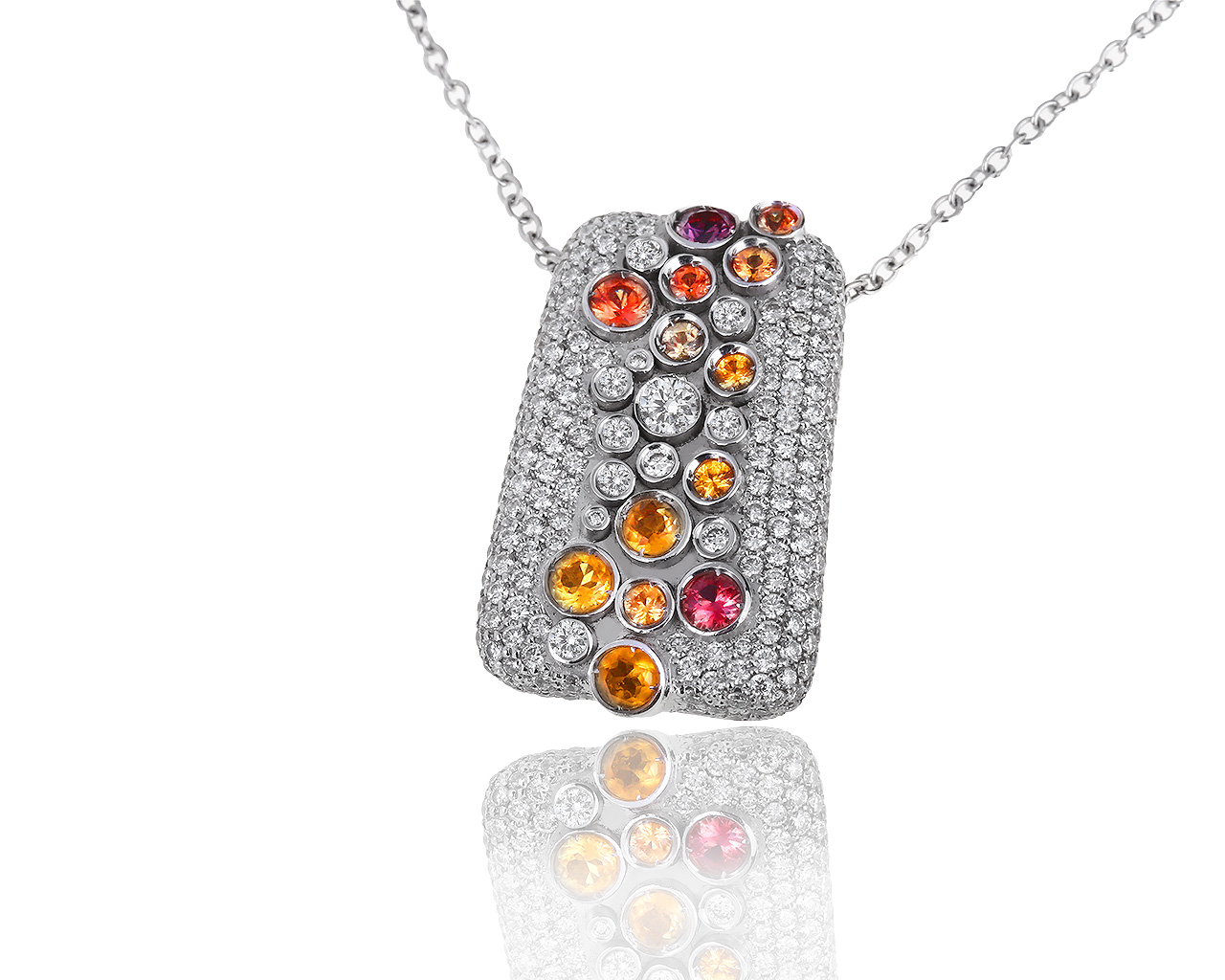 Оригинальный золотой кулон с бриллиантами 2.15ct Casa Gi 190219/3