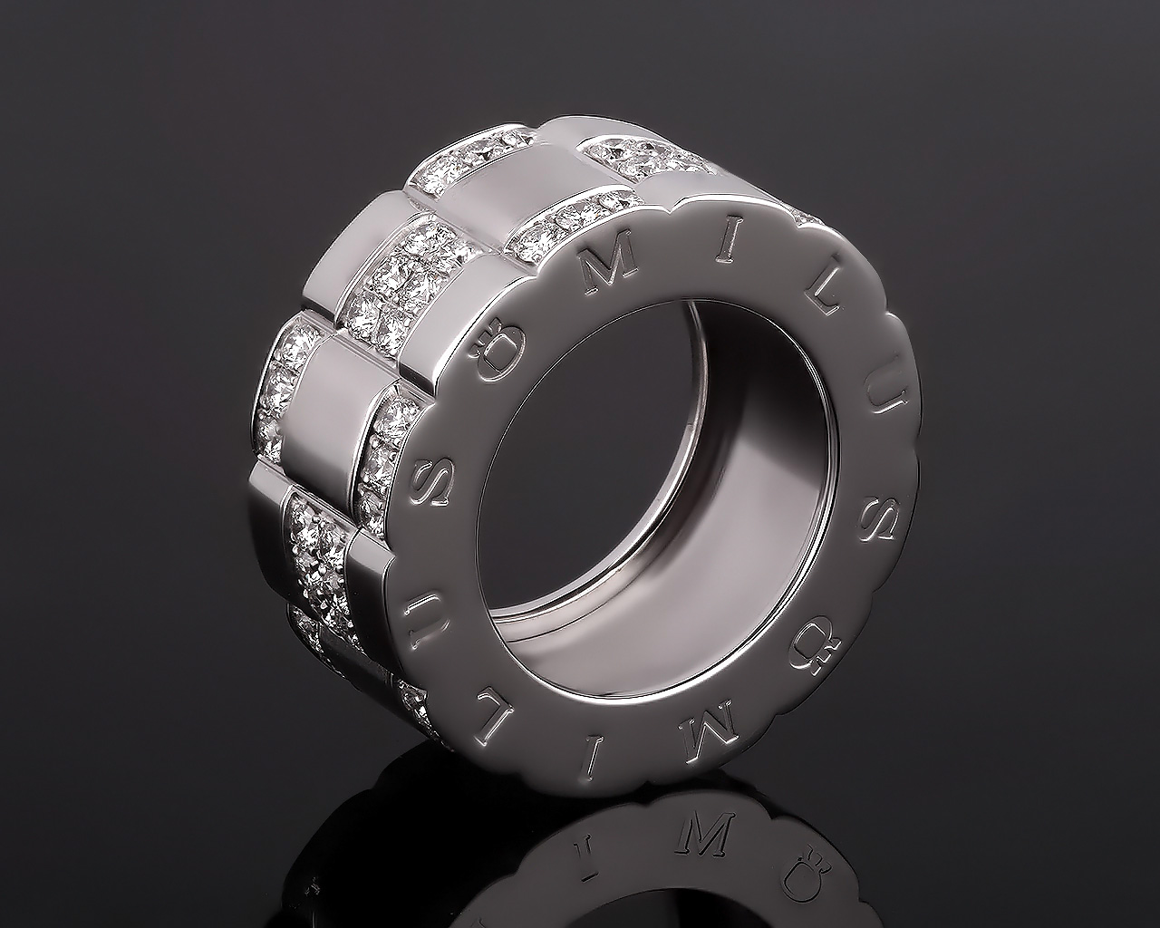 Стильный золотой кулон с бриллиантами 1.40ct Milus 251017/3