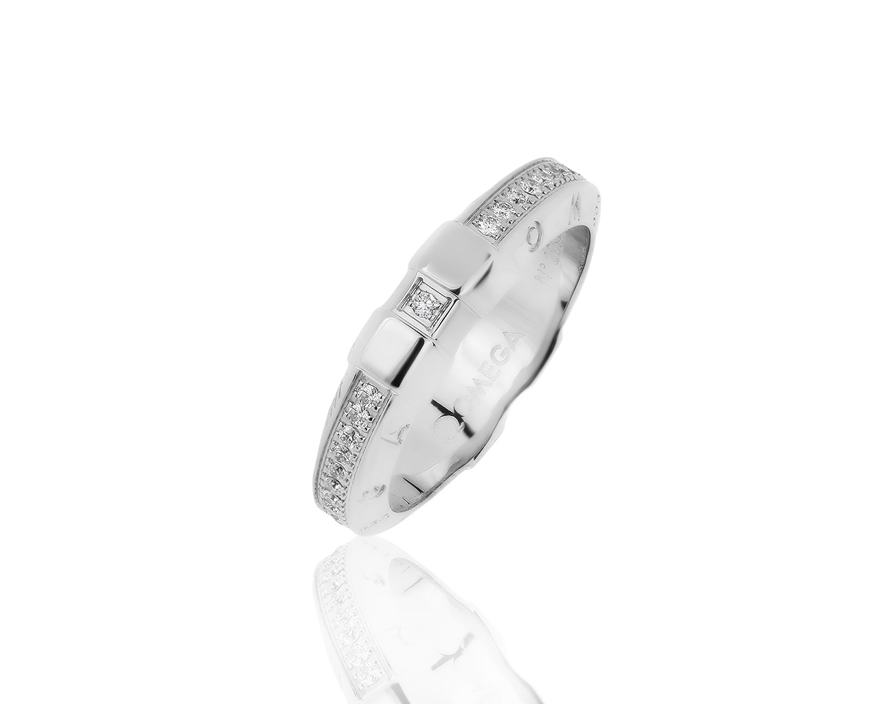 Оригинальное золотое кольцо с бриллиантами 0.48ct Omega 211019/4