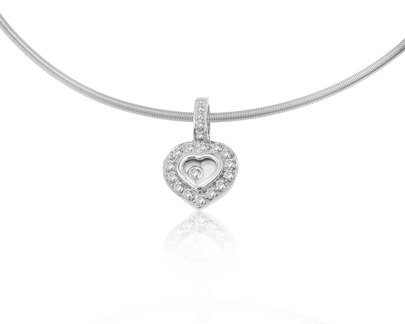 Романтичный золотой кулон с бриллиантами 0.24ct 170522/6