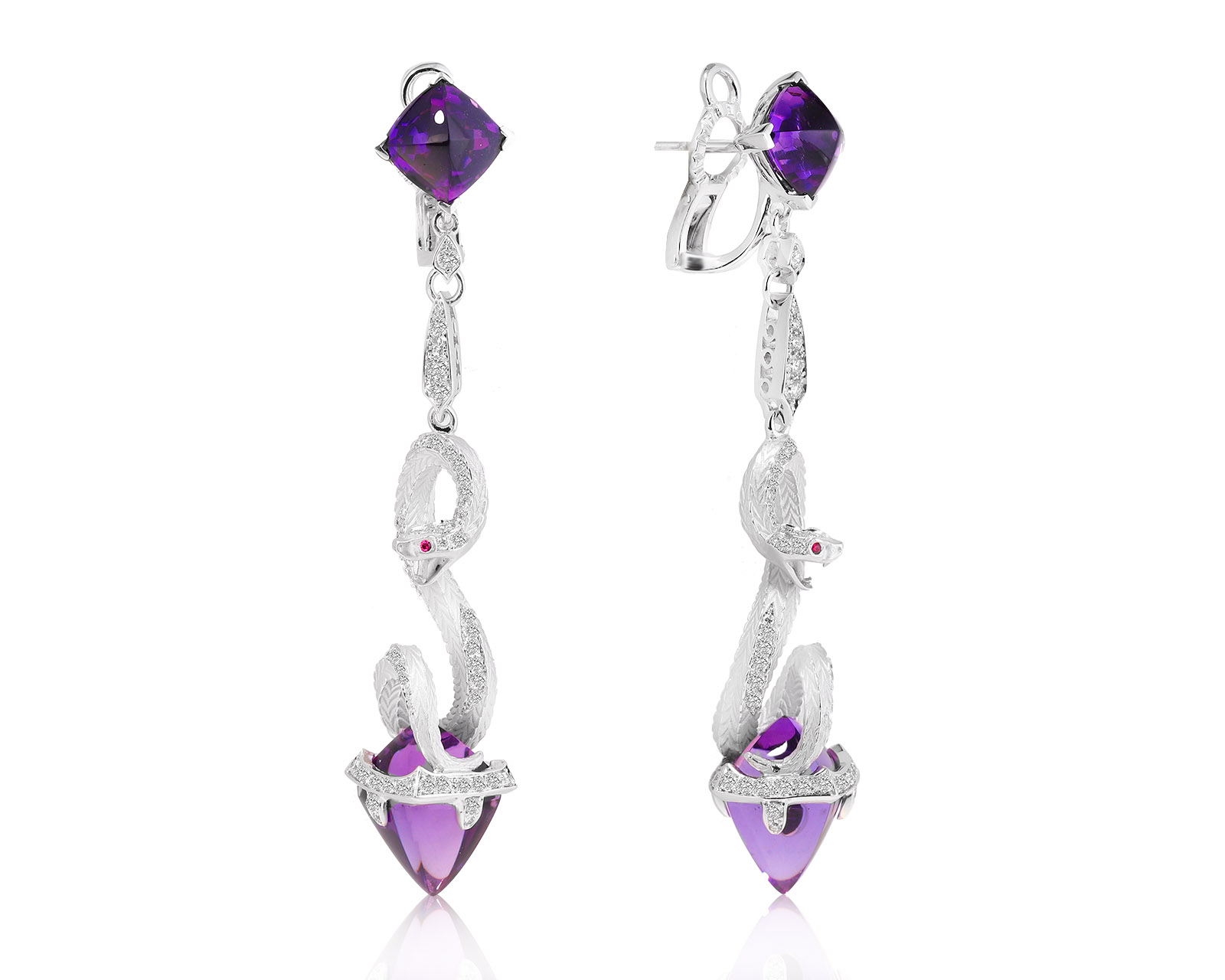 Оригинальные золотые серьги Magerit Mythology Snake 261021/17