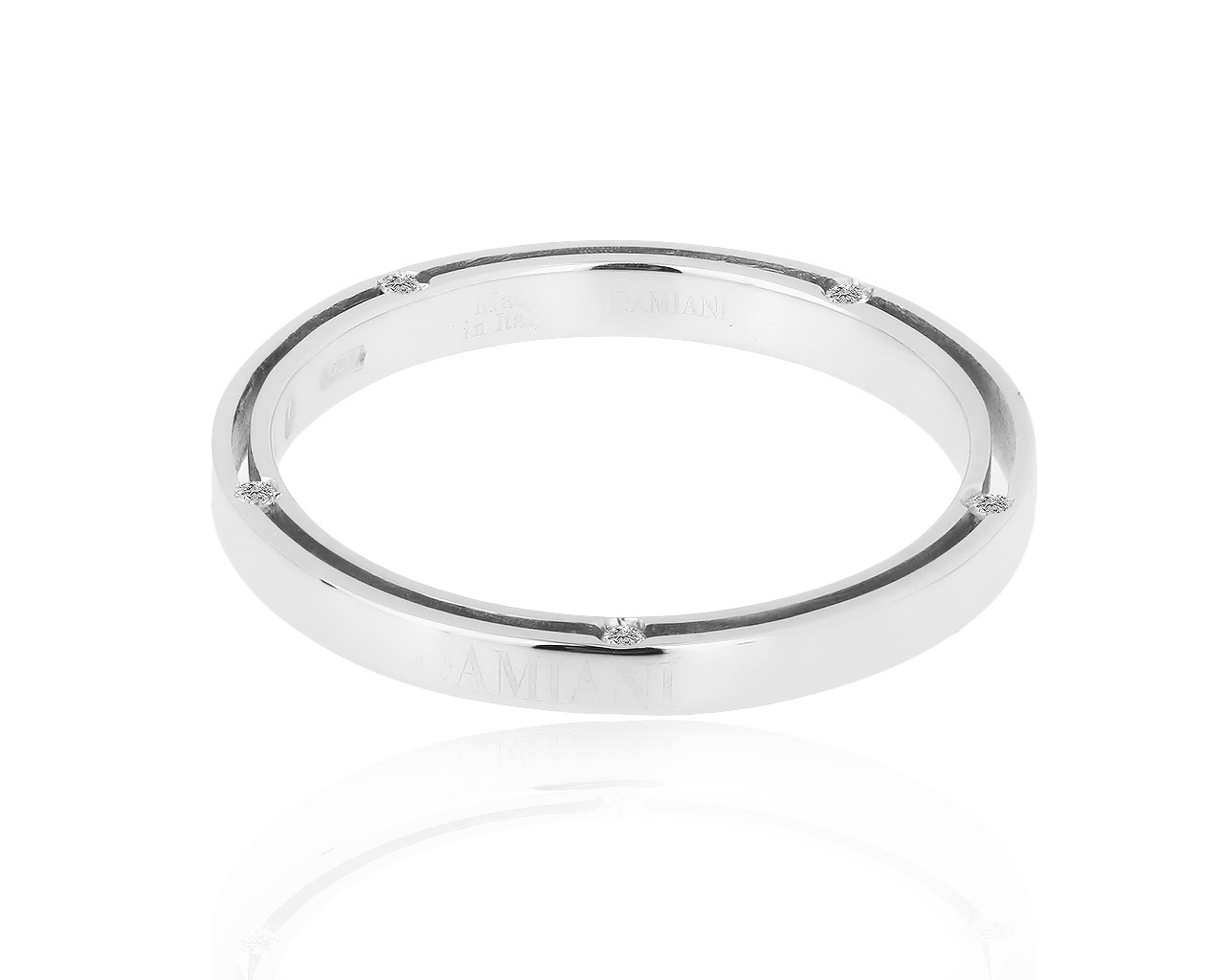 Оригинальное золотое кольцо с бриллиантами 0.07ct Damiani Brad Pitt 221118/7