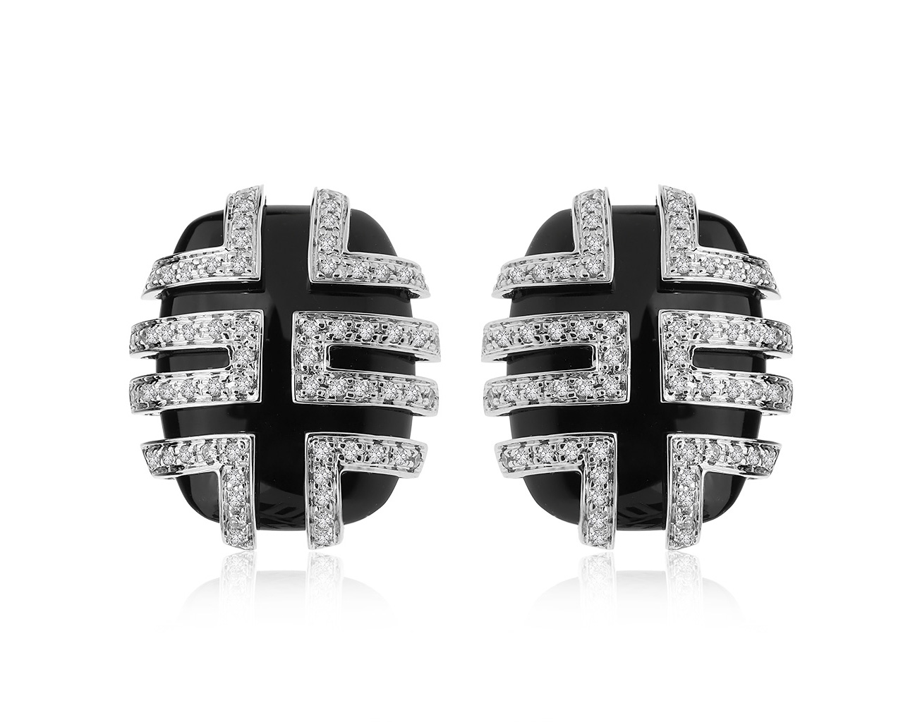 Роскошные золотые серьги с бриллиантами 0.75ct 150920/7