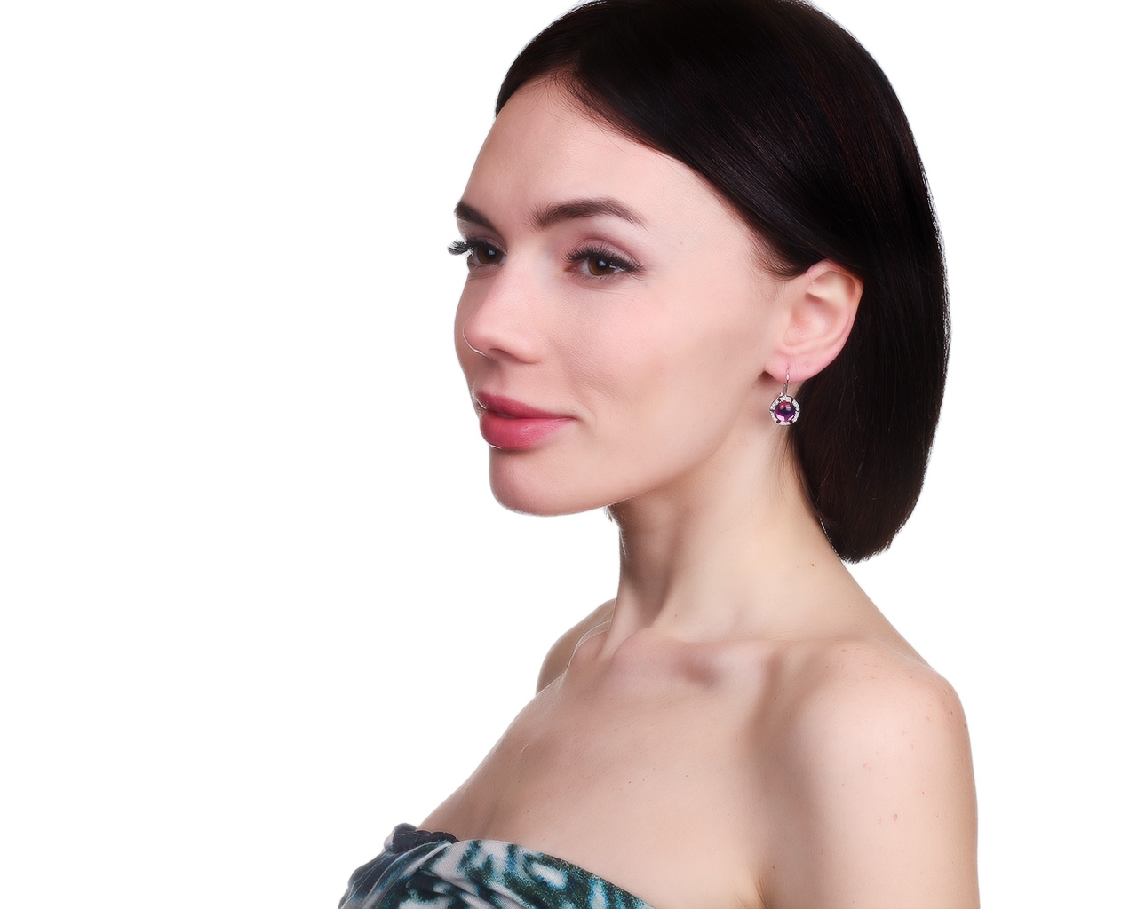 Оригинальные золотые серьги с аметистами 5.00ct Chaumet