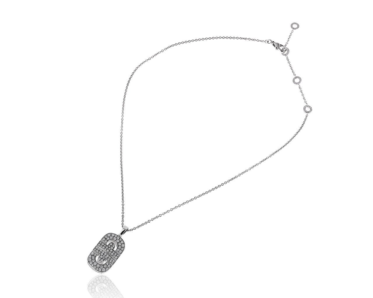 Оригинальный золотой кулон с бриллиантами 1.05ct Bvlgari