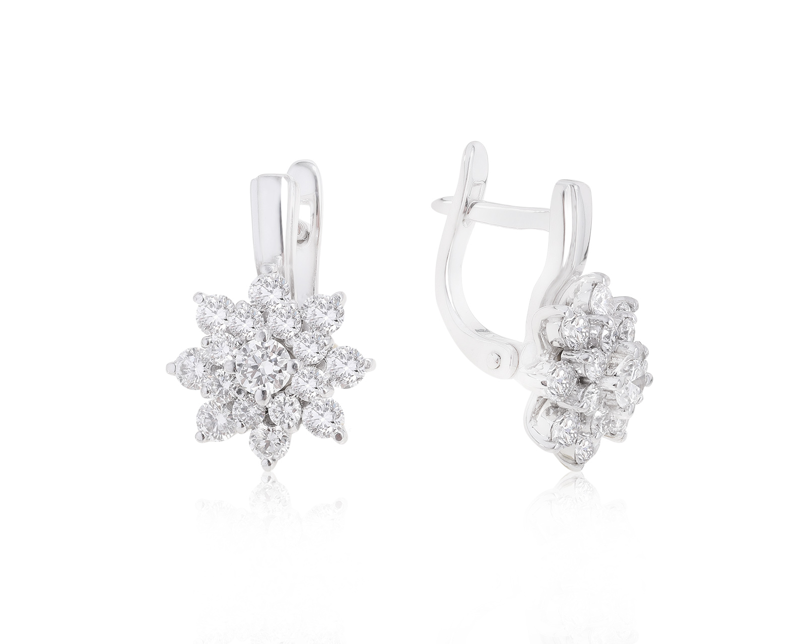 Оригинальные золотые серьги ЭПЛ Якутские Бриллианты 021021/2