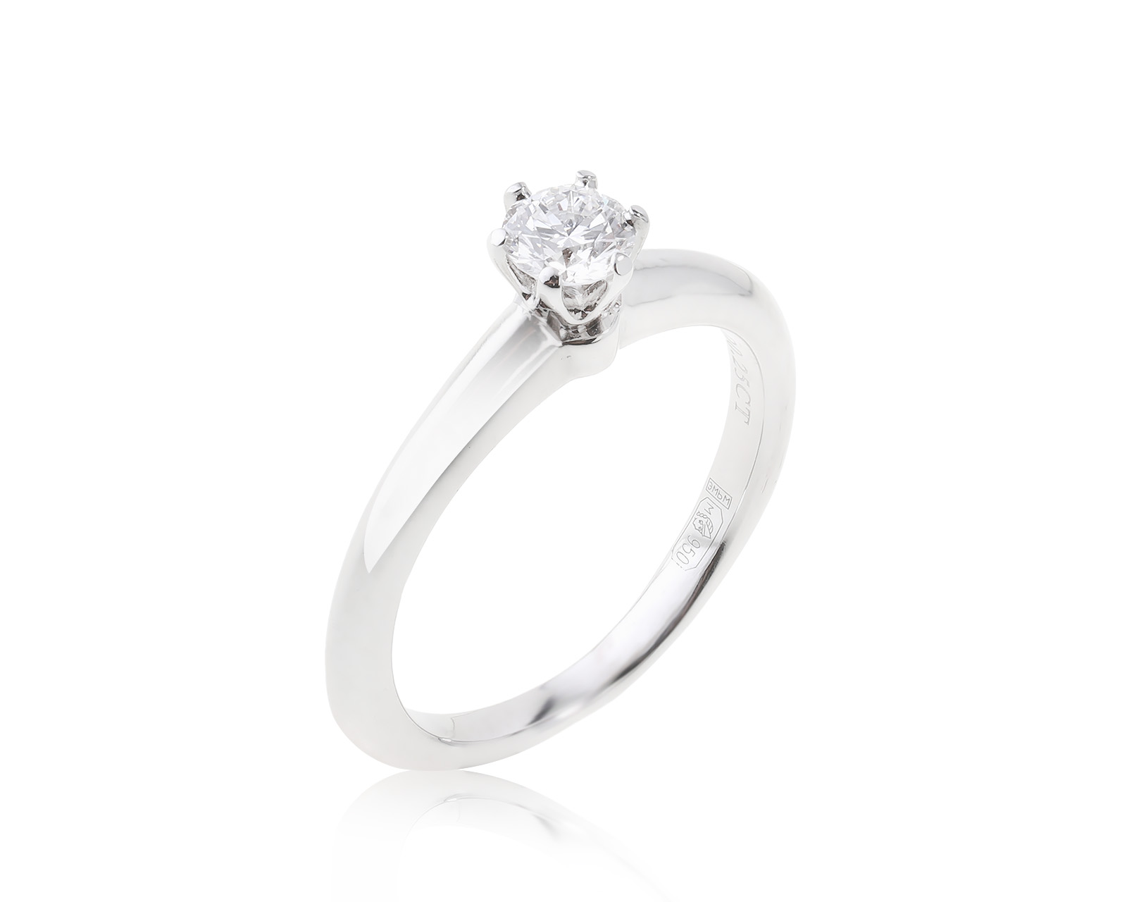 Оригинальное платиновое кольцо Tiffany&Co 270623/4