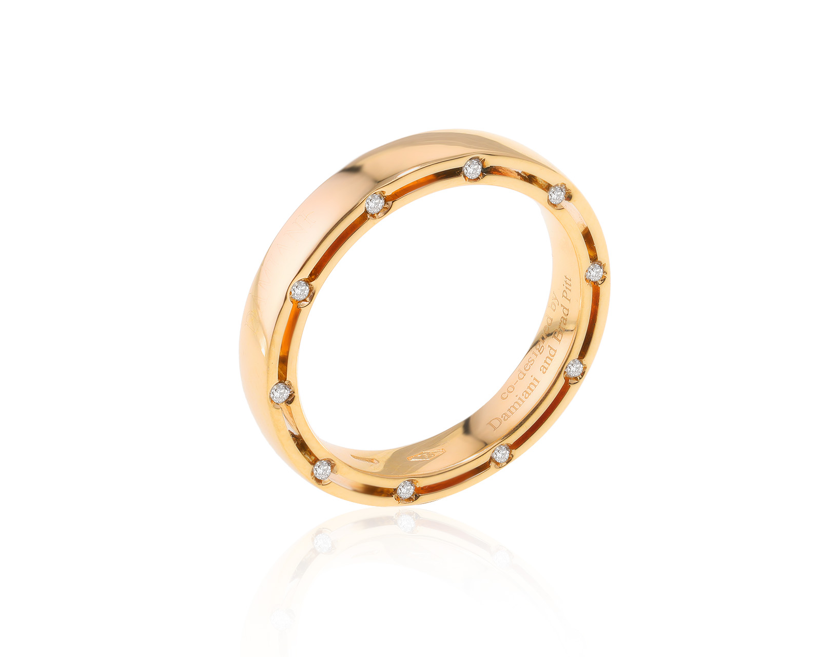 Оригинальное золотое кольцо Damiani D.Side 280624/5